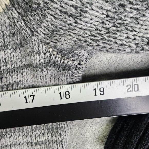 Womens Studio One Multicolor Cable Knit Turtleneck Sweater Dress Long Sleeve L - Picture 6 of 8